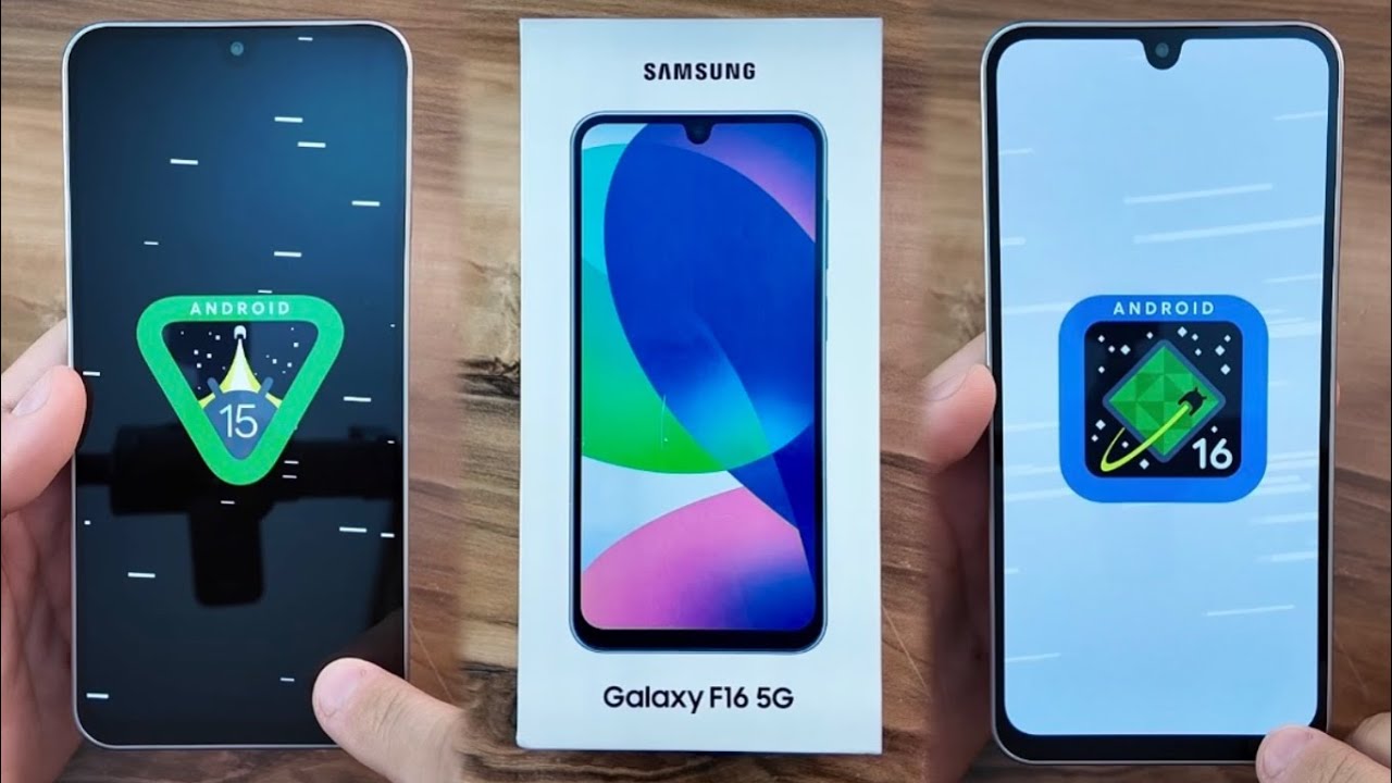 Распаковка Samsung Galaxy F16 5G + обновление до Android 16 (One UI 8)