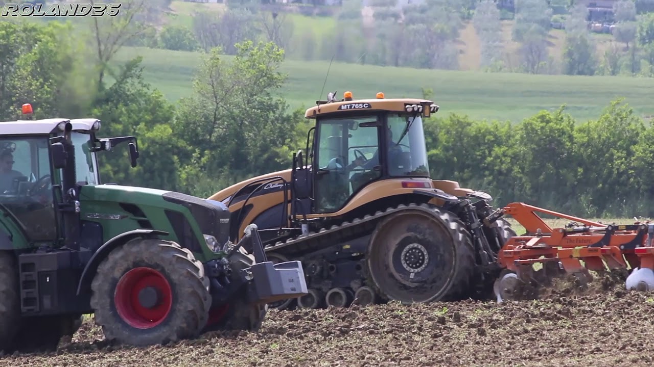 Cat Challenger MT765C/Fendt 828 Vario/Fendt 208S -Preparazione e semina Girasoli- [Az. Agr. Vanni]