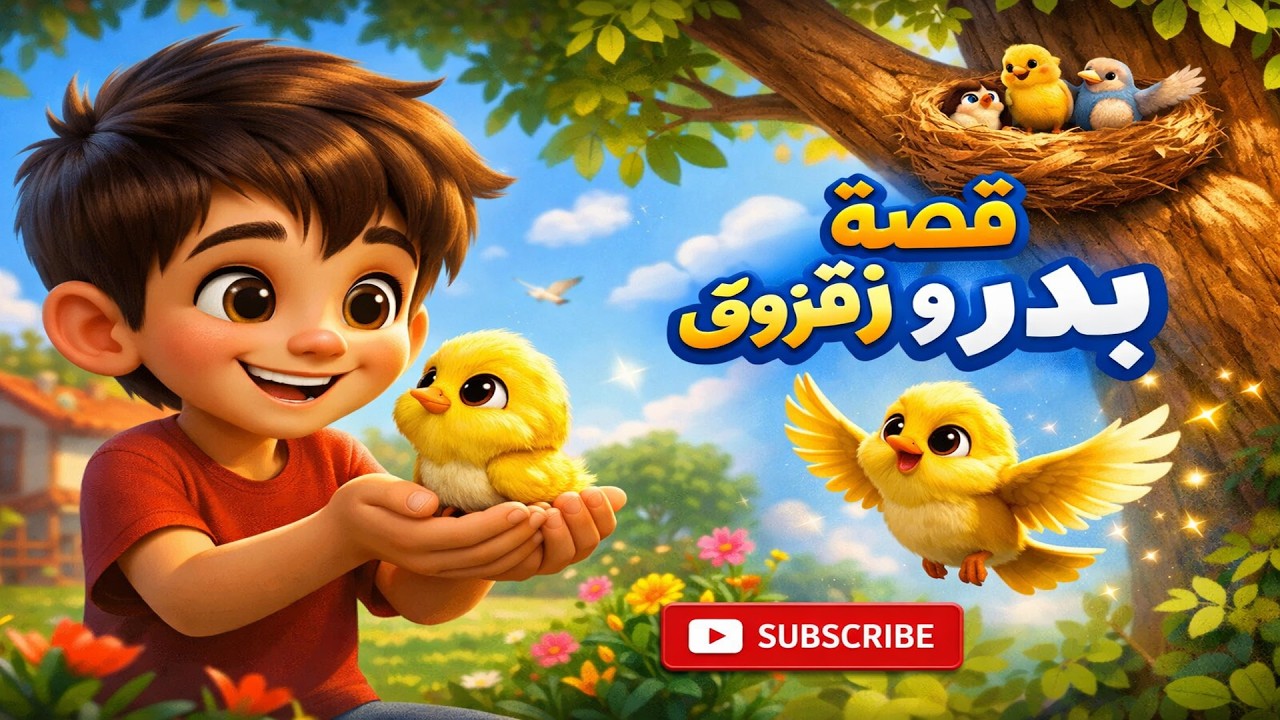 قصة بدر وزقزوق 🐥 | قصة أطفال مؤثرة عن الصداقة واللطف | رسوم متحركة ثلاثية الأبعاد