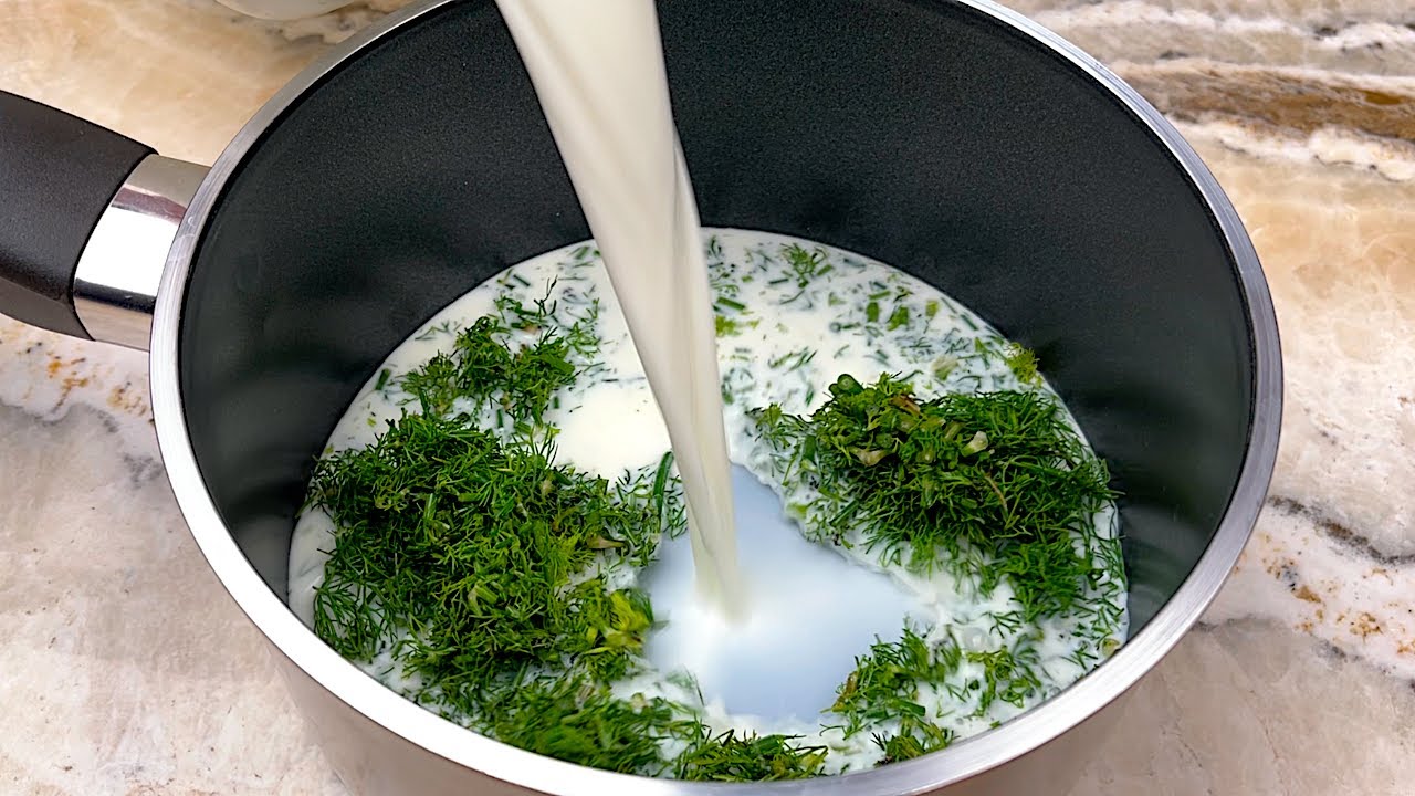 Молоко смешать с укропом. Давно искала этот рецепт! Кто-нибудь знает этот рецепт?