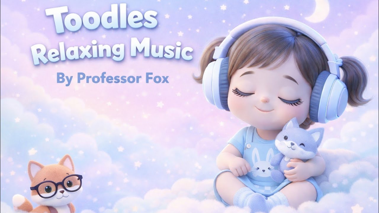 Toodles Relaxing Music 🌠 | Calm Sleep Music for Kids & Toddlers | Professor Fox