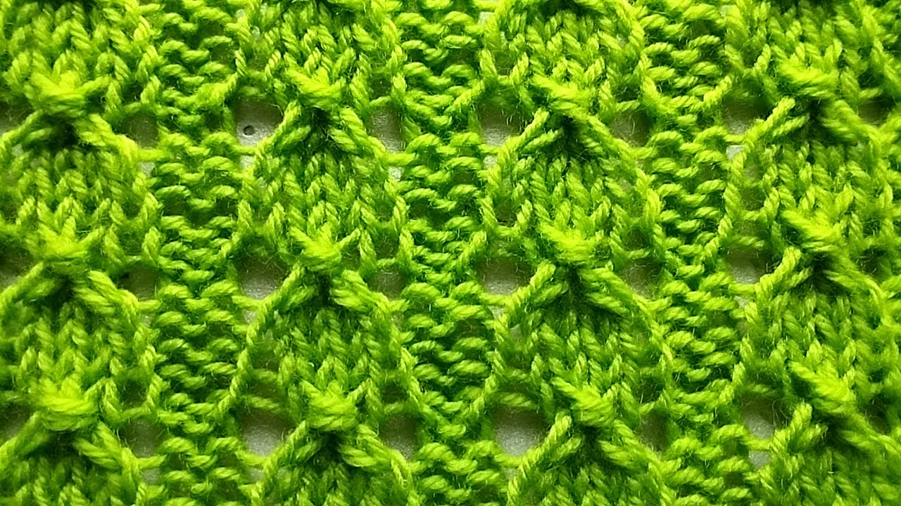 How to easily knit openwork bells