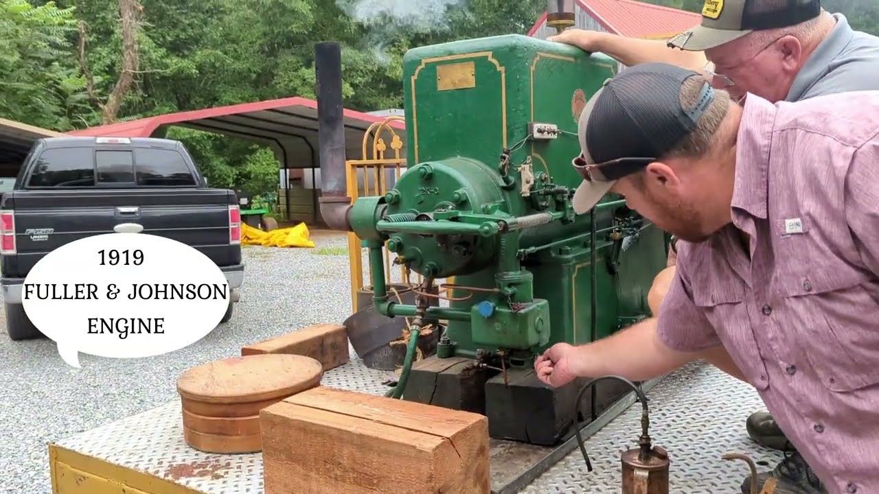 Hit and Miss Engine Vintage Governed Engine Fuller & Johnson  #Hitandmiss, #Antique #Gristmill