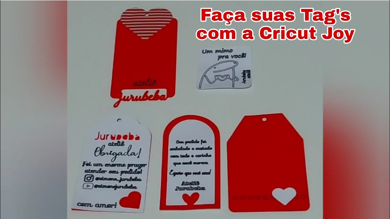 Como fazer Tag's usando somente a Cricut Joy