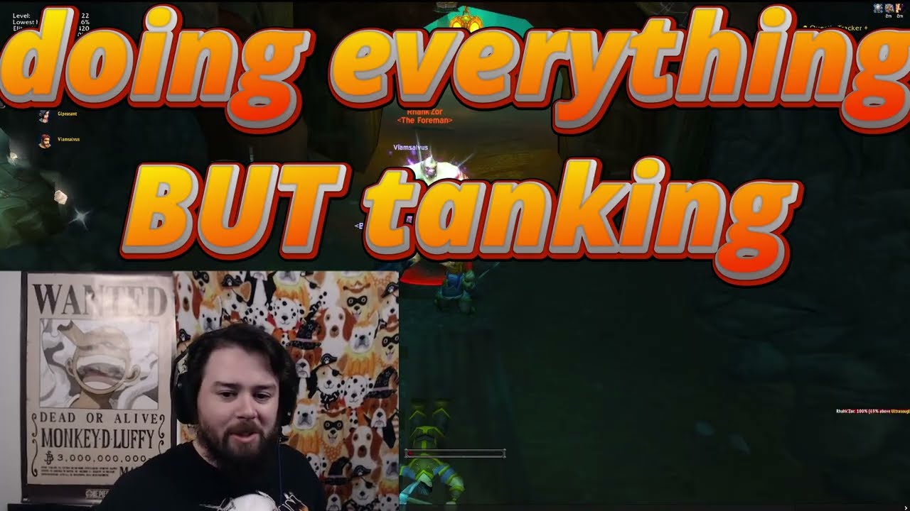 ULTRA hardcore classic tanking with NO UI - WoW classic HC