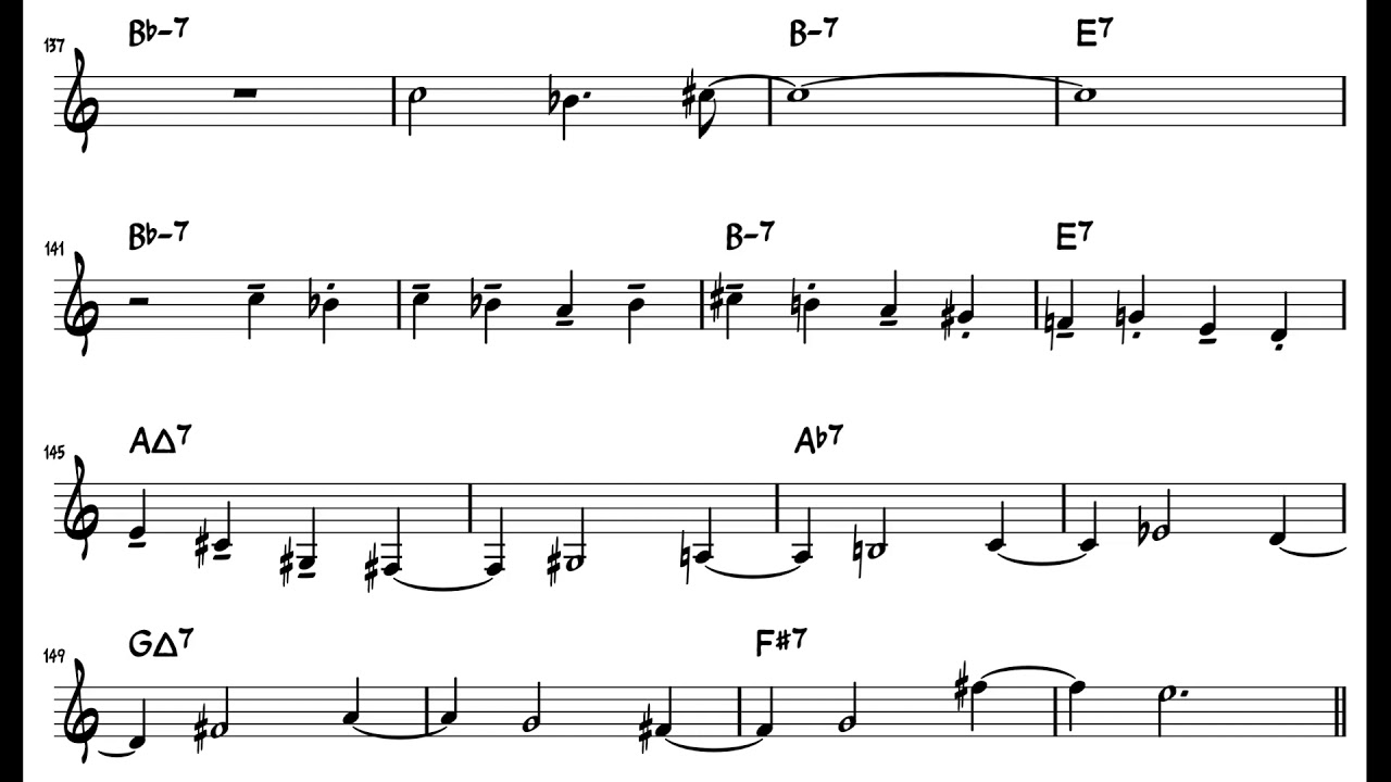 Along Came Betty - John Swana EVI Solo Transcription