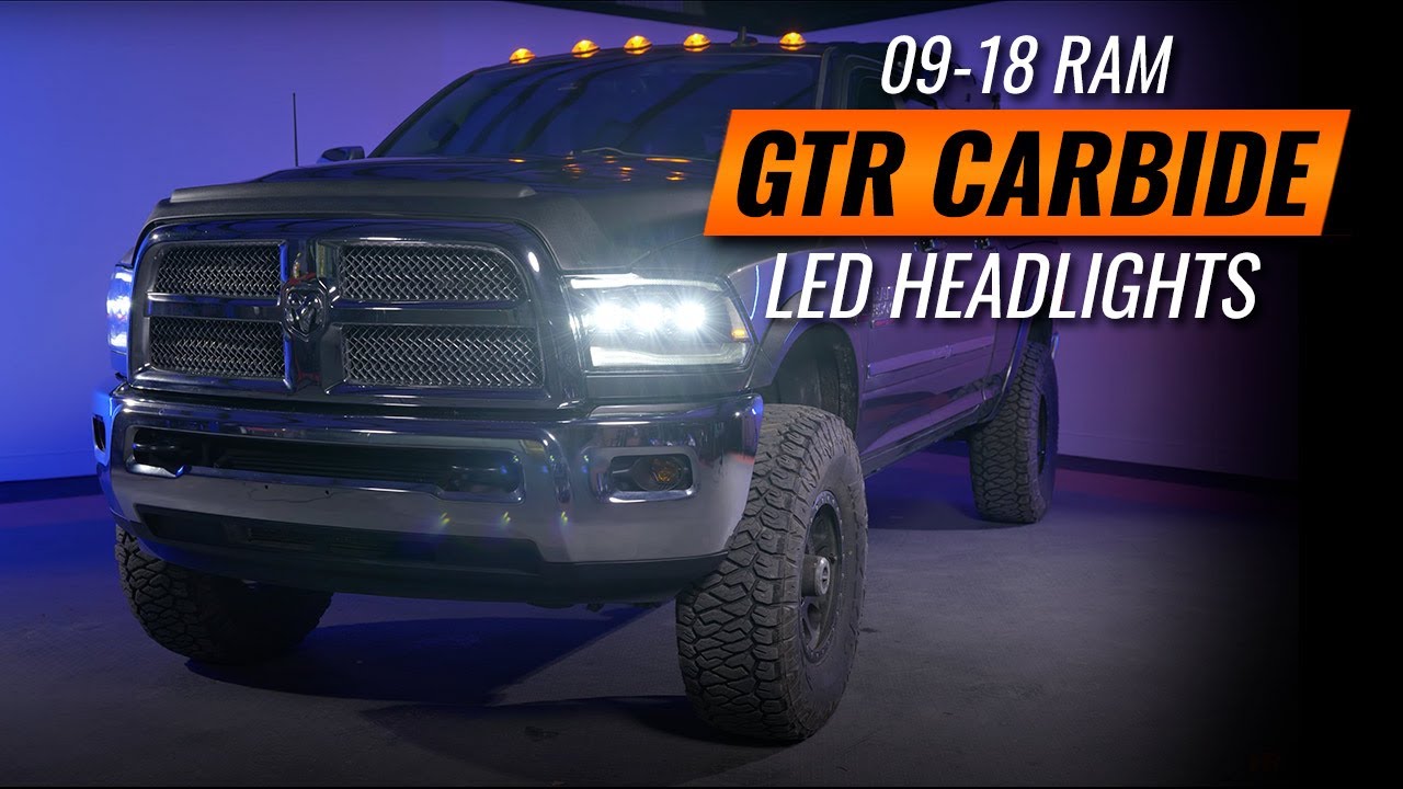 300% Brighter LED Headlights for the 2009 - 2018 Ram! GTR Carbide Review & Install