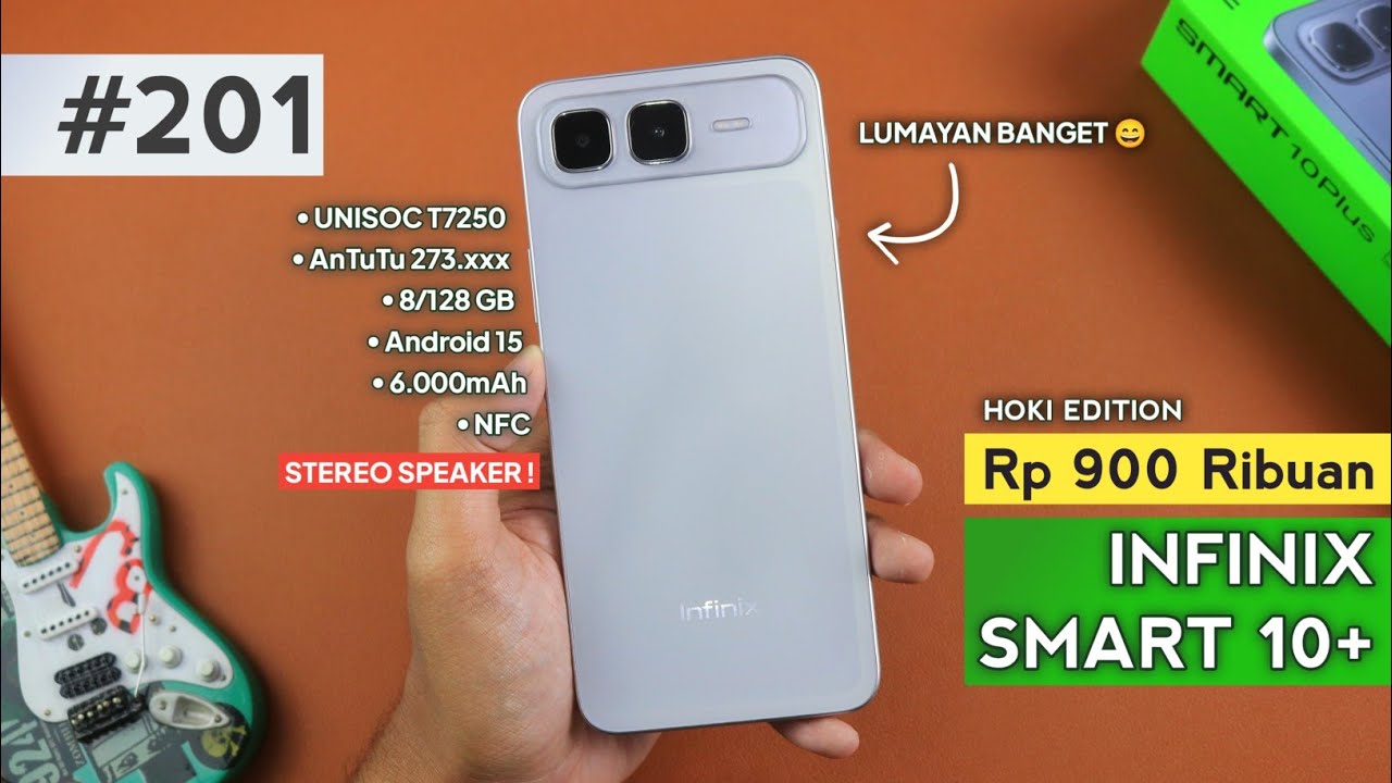 RAM 8 GB CUMA 900 RIBUAN! - Unboxing INFINIX SMART 10 PLUS + Gaming Test