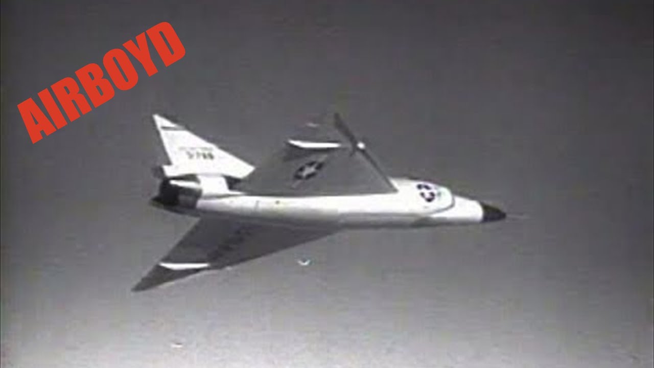 Convair F-102 Delta Dagger Falcon Missile Test (1956)