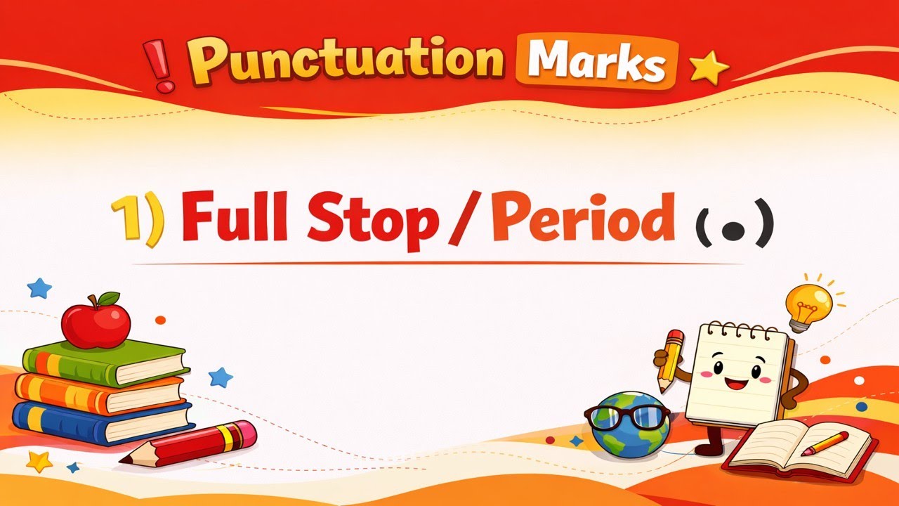 Punctuation Marks | Full stop _ Period ( . )