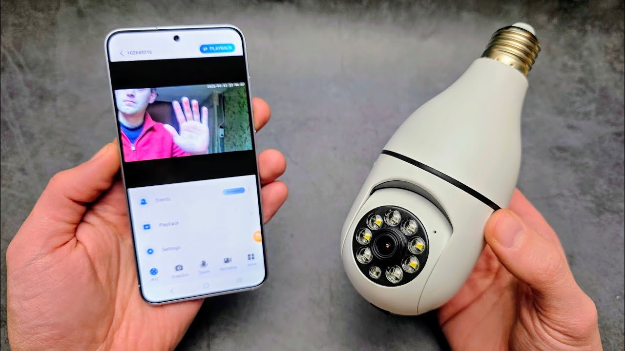 How to SETUP & Use - V380 PRO Bulb Security Camera , Smart WIFI CCTV IP Wireless Light Bulb Camera
