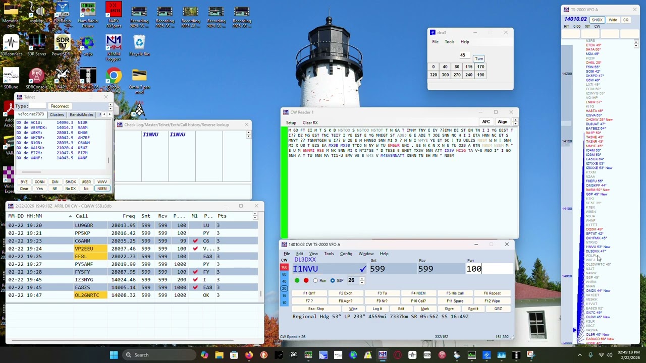 ARRL CW DX test