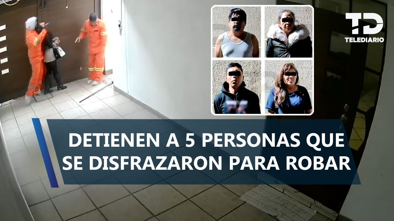 Detienen a cinco personas que se disfrazaron de barrenderos y asaltaron una casa en la GAM