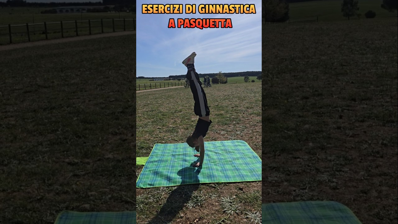 Sofy prova tanti ELEMENTI DI GINNASTICA al Bosco Chinunno a Pasquetta🤭