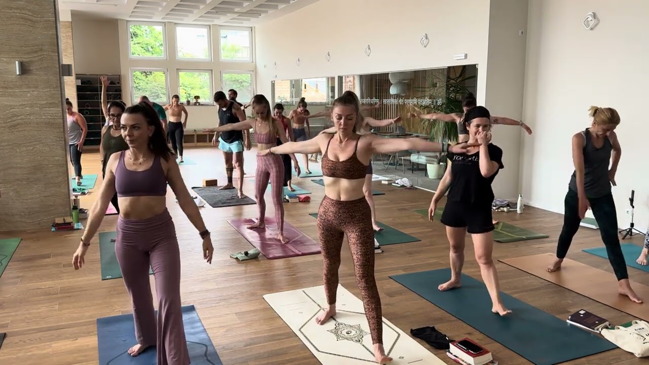 Vinyasa yoga class 