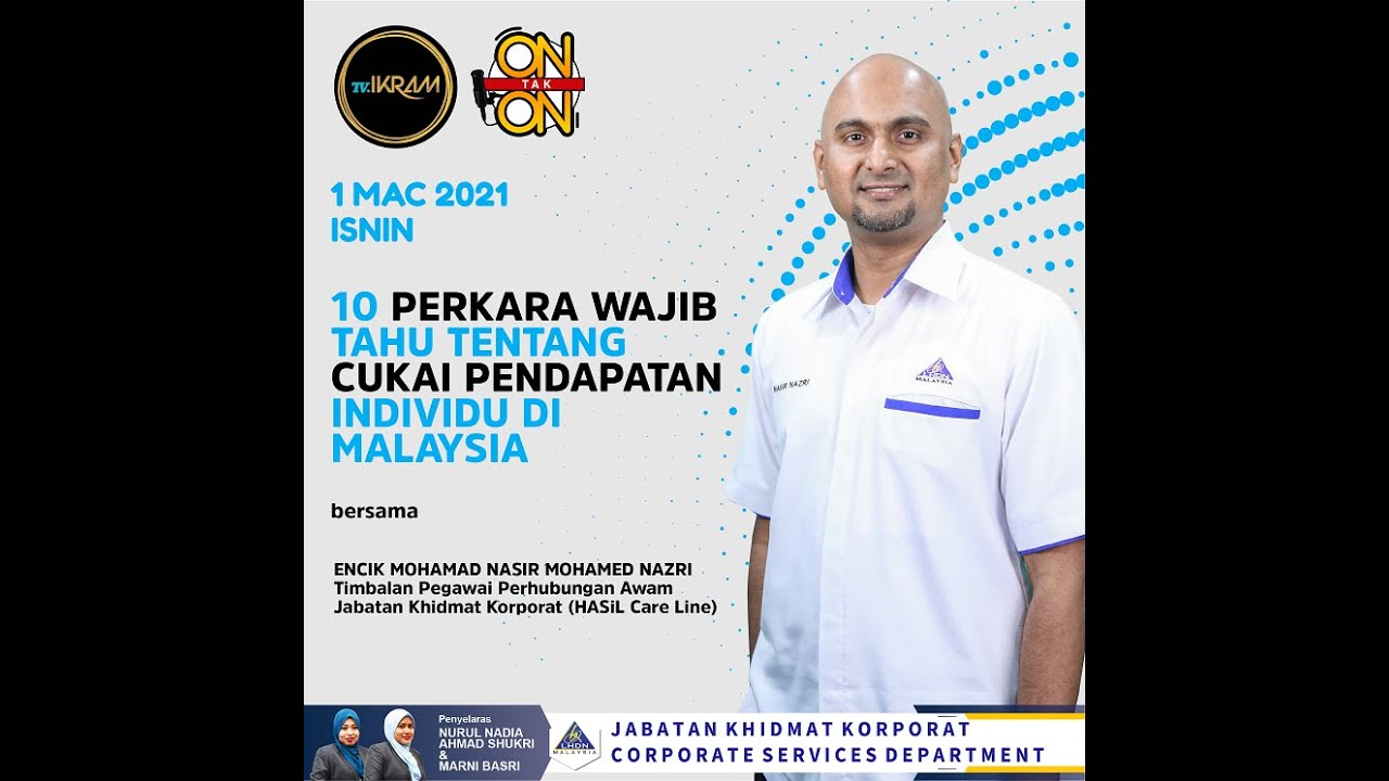 10 Perkara Wajib Tahu Tentang Cukai Pendapatan - Part 1