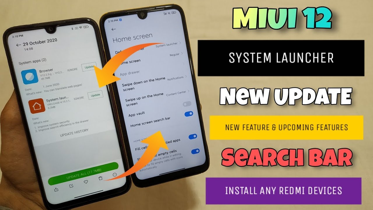 MIUI 12 New System Launcher Update Again | New Features | More Upcoming Features | IOS Recent Menu