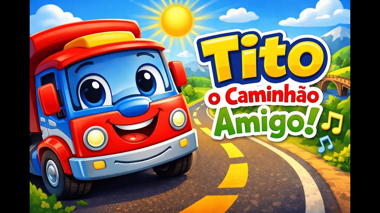 🚛 Tito, o Caminhão Amigo | Música Infantil da Aventura na Estrada 🎶 #músicainfantil #canalinfantil