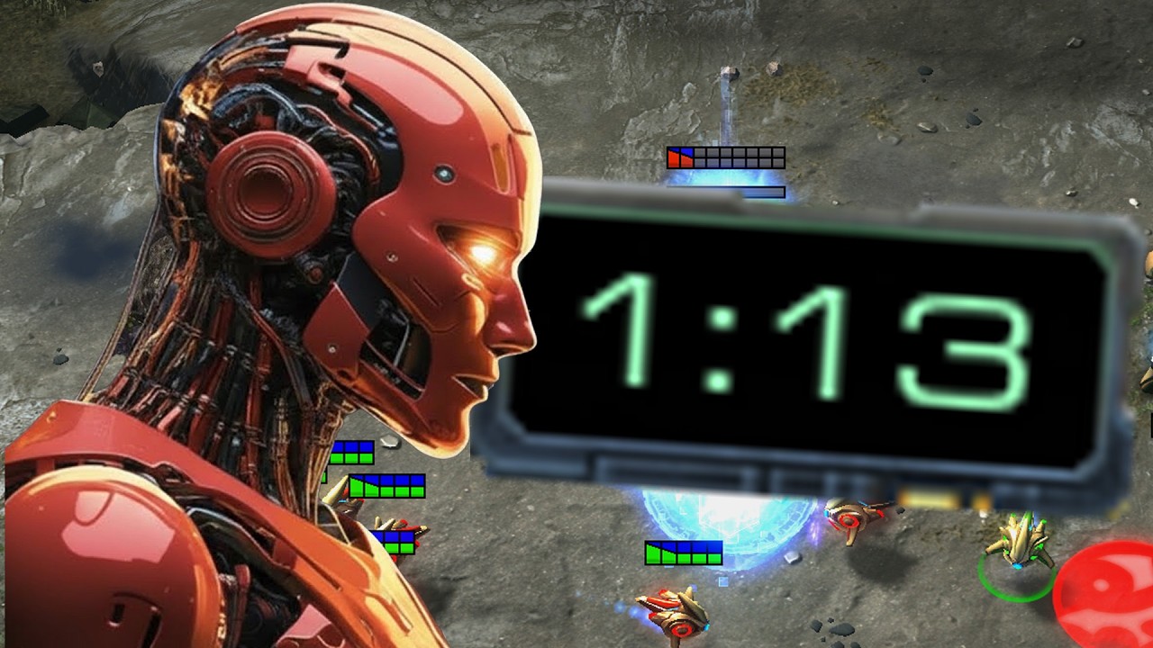 1 Protoss Grandmaster vs 1 Elite A.I.  FASTEST Ai kill Possible  Starcraft 2 World Record
