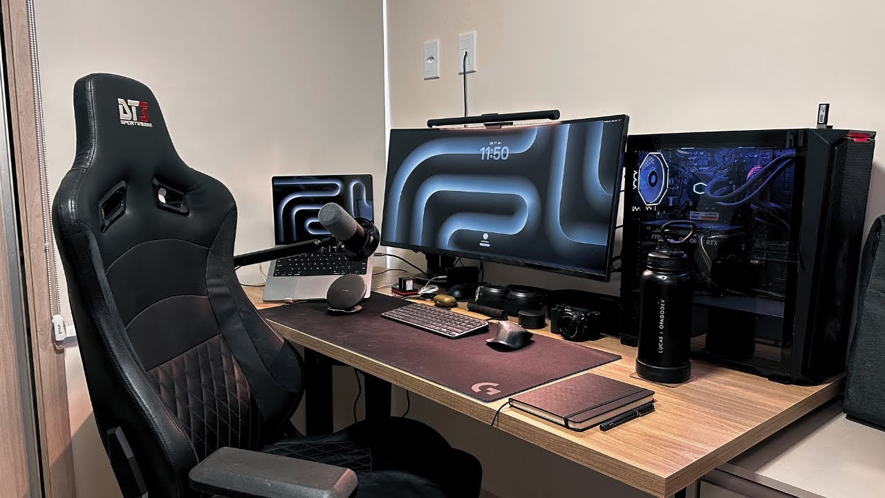 O SETUP mais MINIMALISTA da MINHA VIDA! Monitor LG 34G600A-B