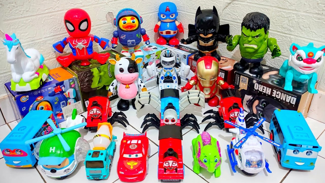 Bermain Thomas Exe Vs Choo Choo Charles Bus Tayo Pesawat Cumi Sapi Bebek Robot Joget Avengers #22