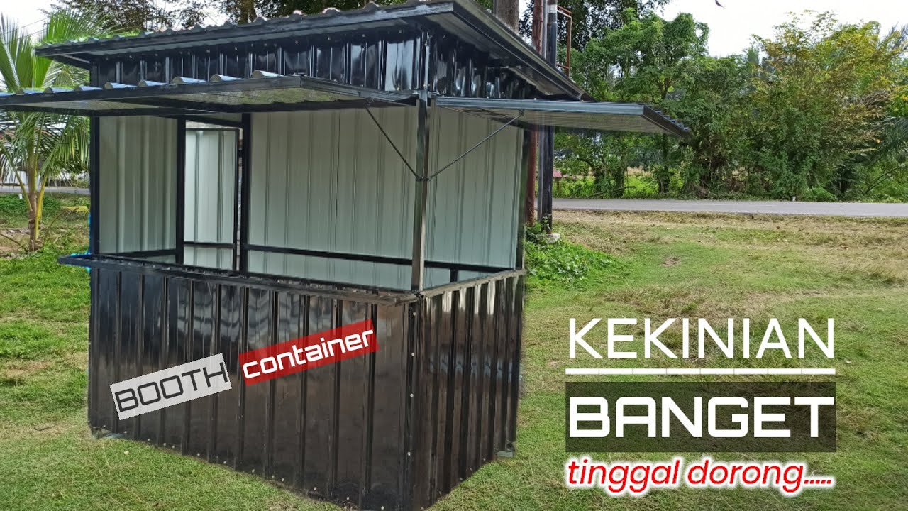 CARA MEMBUAT BOOTH CONTAINER || mini cafe