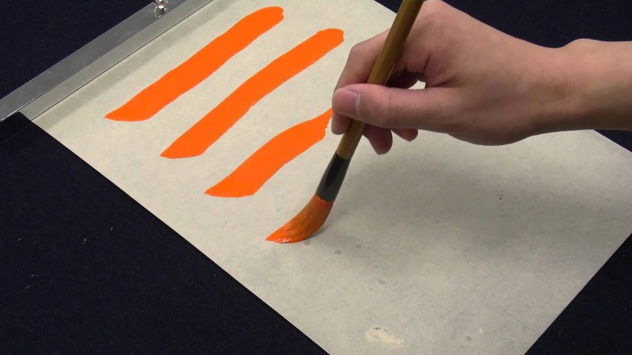 How to write a horizontal line｜書道・横画の書き方