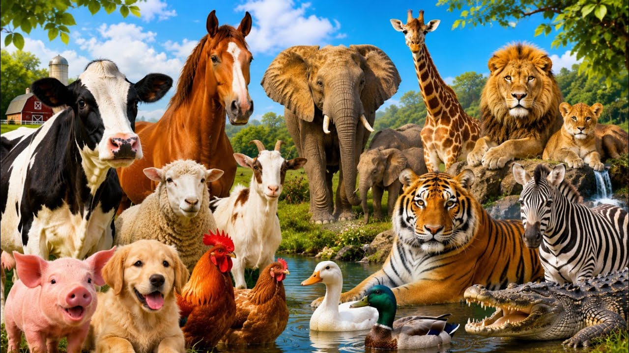 Animals sound for kids | 🐵🦁🦓  Learn Animals name and sound | @BrightToddlersClub 