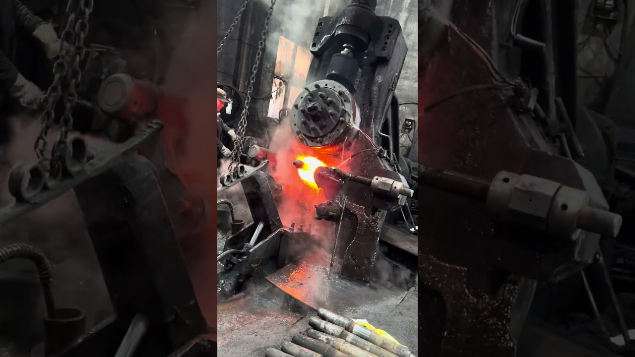 Inside the forging factory Forging Large Flanges for Oil and Gas Pipeline Systems #forging #factory