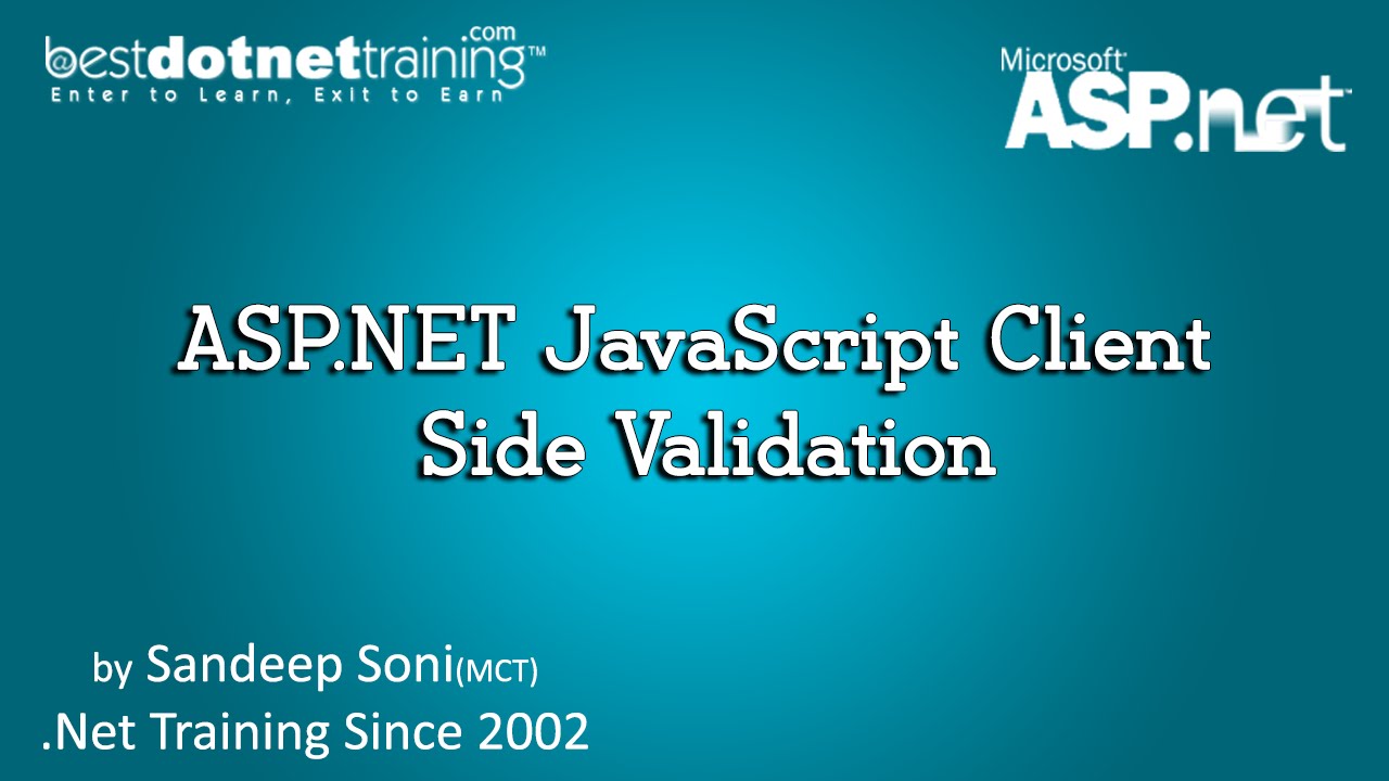 ASP.NET JavaScript Client Side Validation