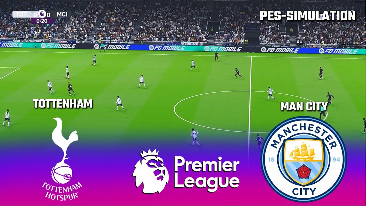 Tottenham Hotspur vs Manchester City - Premier League 2025/26 | PES 21 Simulation