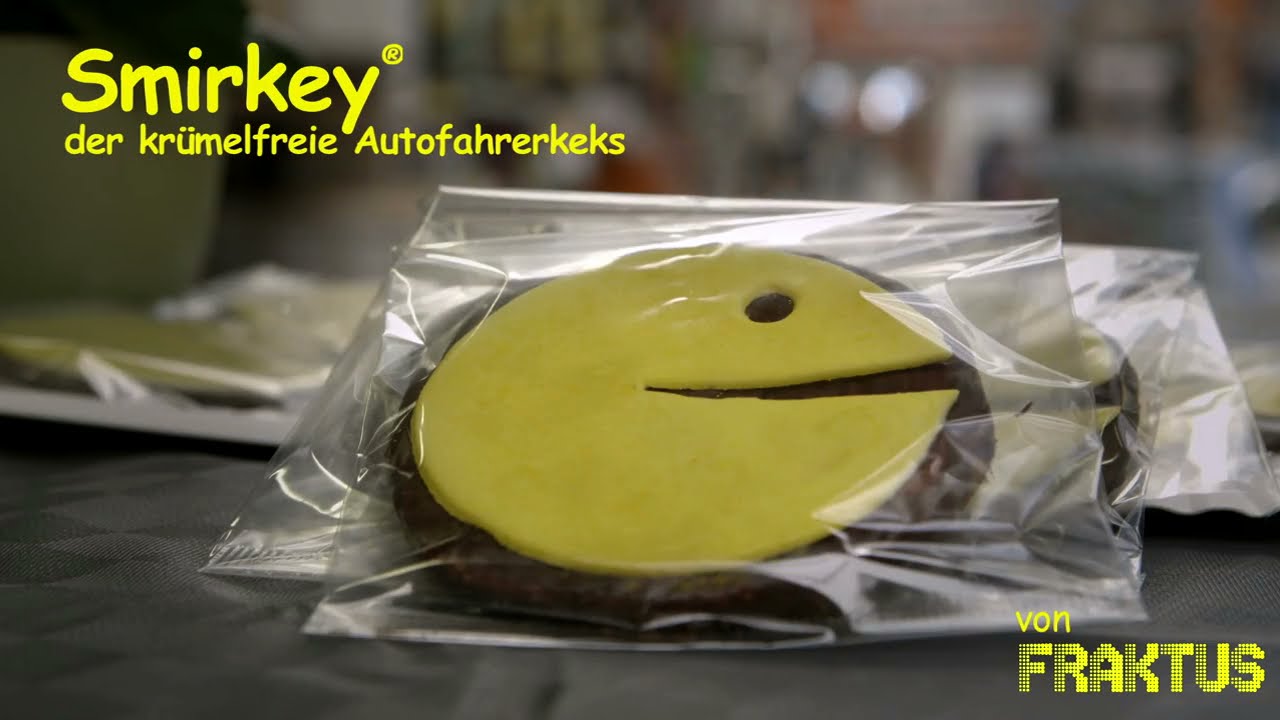 Smirkey® - der krümelfreie Autofahrerkeks von Fraktus