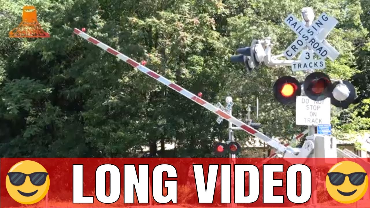 AMERICA RAILWAY CROSSING  - 😎 LONG VIDEO 😎 - Hollywood Ave - Ho Ho Kus - New Jersey