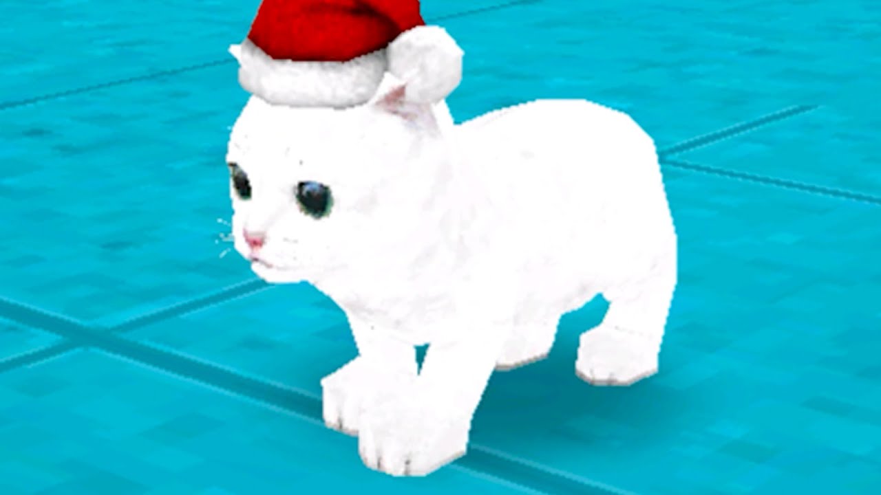 СИМУЛЯТОР Маленького КОТЕНКА #4 Белый Кот Призрак. Хэллоуин на ферме. Кид в Cat Simulator на пурумча
