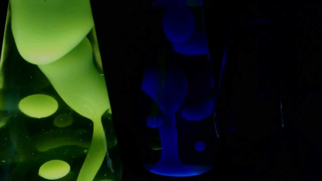 52oz Neon Green Lava Lamp + Mathmos Astro blue/blue
