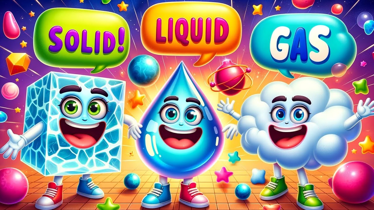 Solid Liquid Gas - States of Matter for kids!