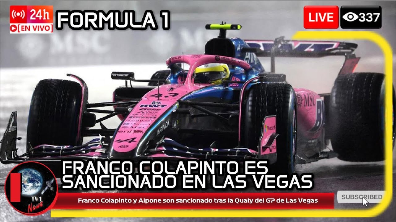 Franco Colapinto y Alpine son sancionado tras la Qualy del GP de Las Vegas