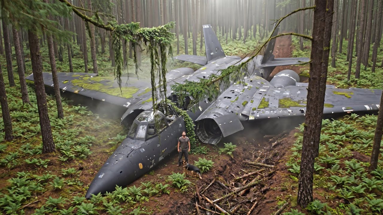 Man Builds a SECRET House Inside a B-2 Spirit Stealth Bomber | Forest ASMR Hidden Home