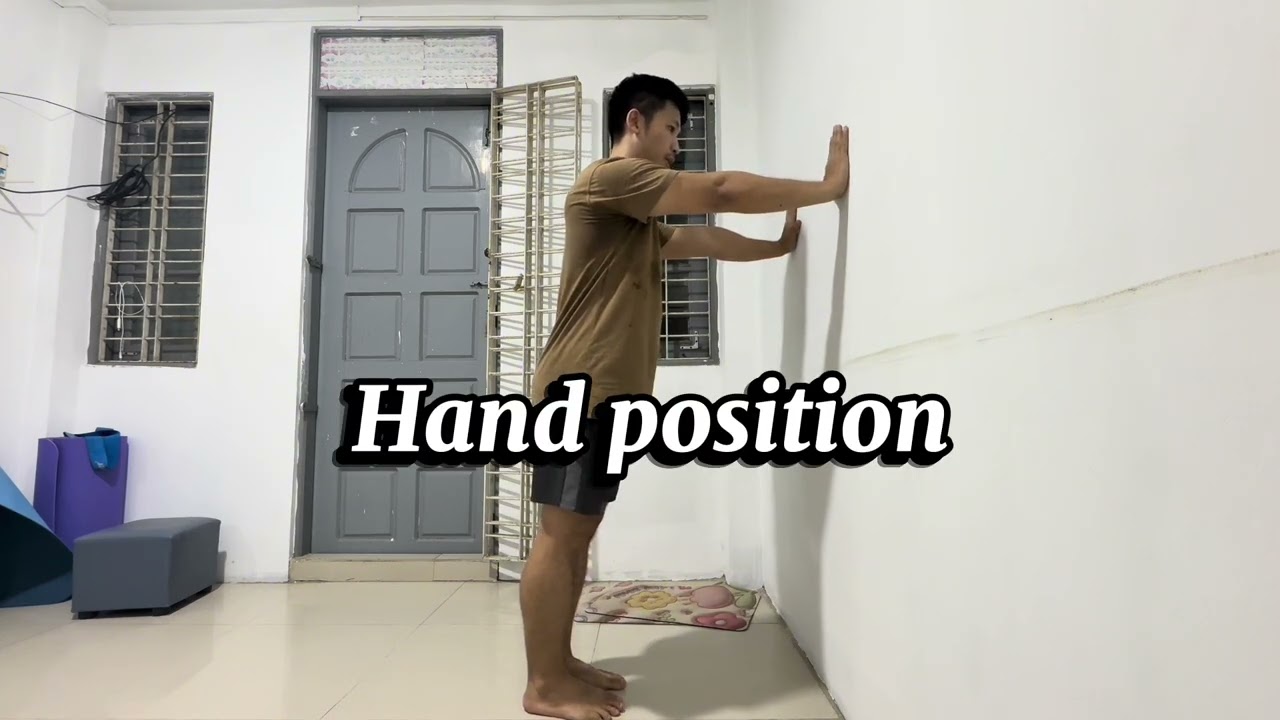 Wall push up for Beginners in Burmese 