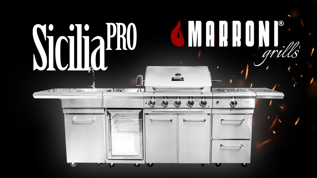 Kuchnia BBQ Marroni Grills&reg; SICILIA PRO - prezentacja 5-palnikowego grilla