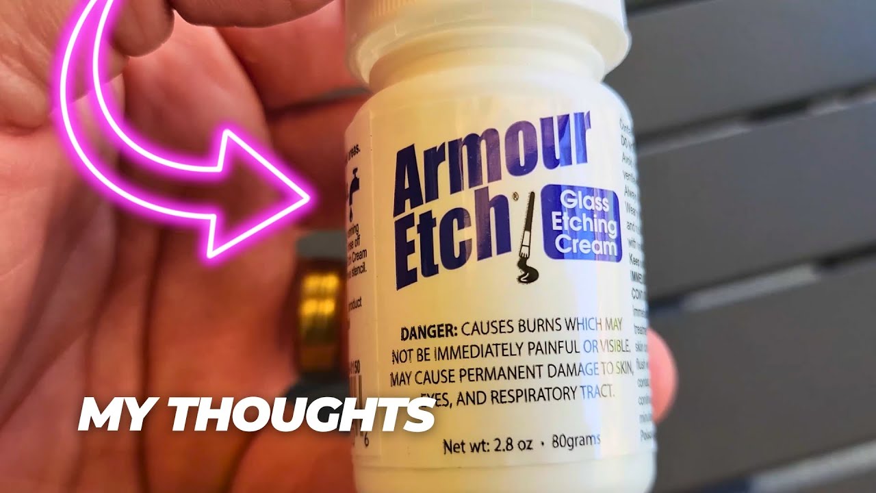 Armour Etch Glass Etching Cream - See how it works!
