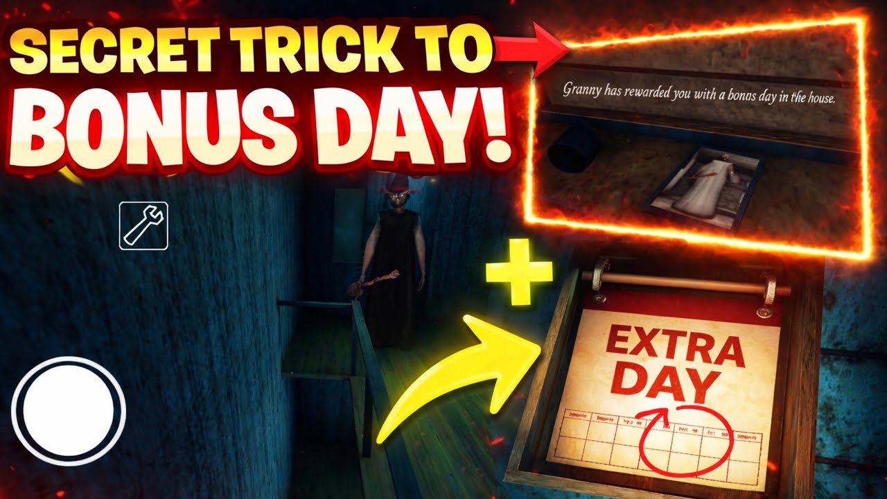 I Unlocked a BONUS DAY in GRANNY on Halloween! (Secret Trick)