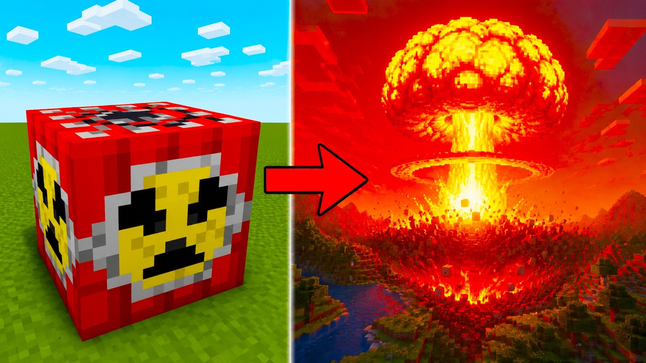 From Weakest to STRONGEST NUKE in Minecraft (TNT Experiments)