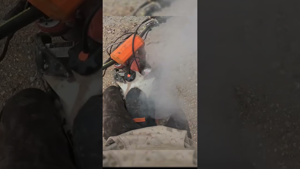 Biker Bike Almost Caught On FIRE.😱 