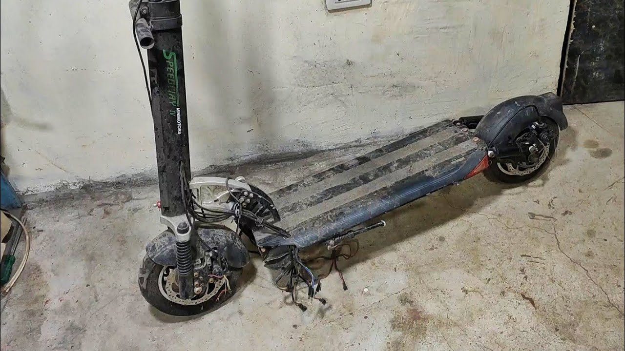 restoring old electric scooter and make it wireless programable electric scooter