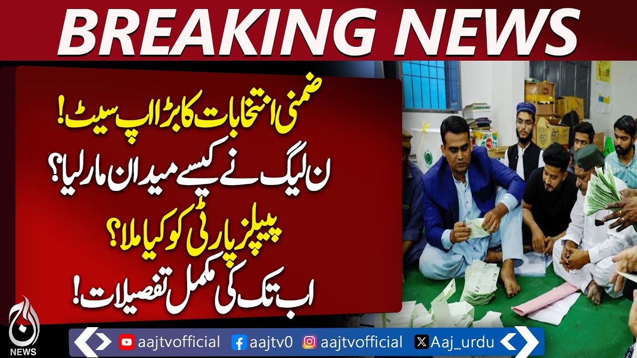 By-Election Results 2025 | PML-N Clean Sweep | Six NA Seats Won | Aaj Pakistan News
