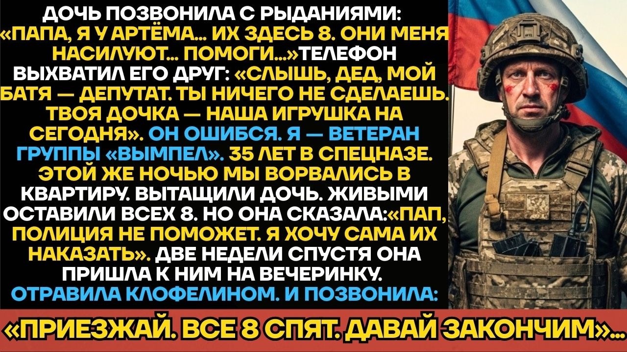Я Спас Дочь От 8 Насильников, Но Когда Она Сама Их Отравила, Я Понял: Моя Девочка Умерла В Ту Ночь