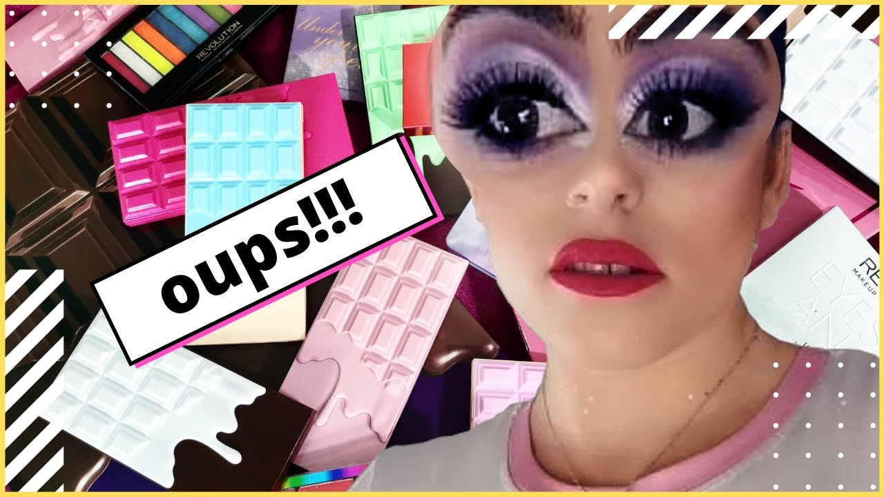 Mes 47 palettes REVOLUTION!!  ( présentation de ma collection)