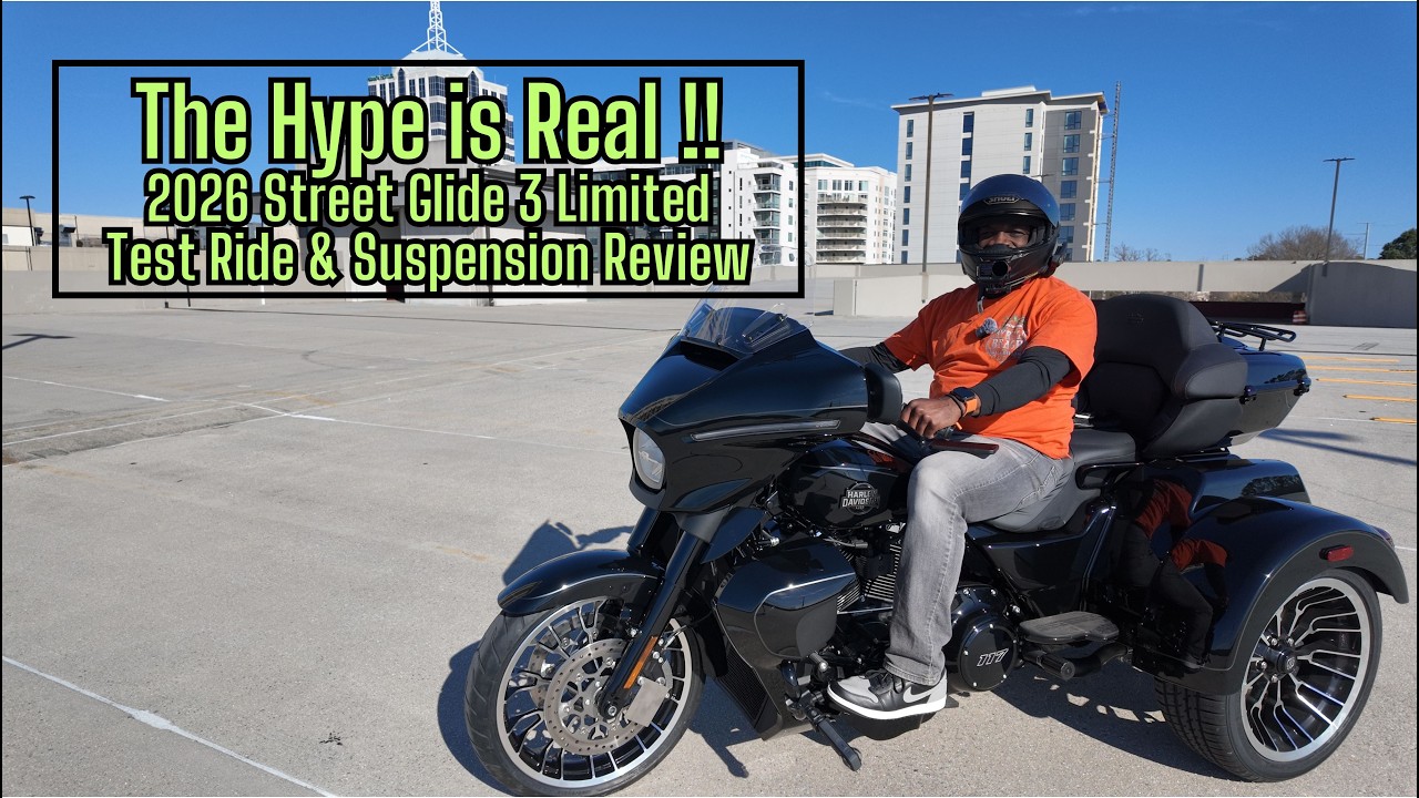 2026 Harley Davidson Street Glide 3 Limited Test Ride & Suspension Review