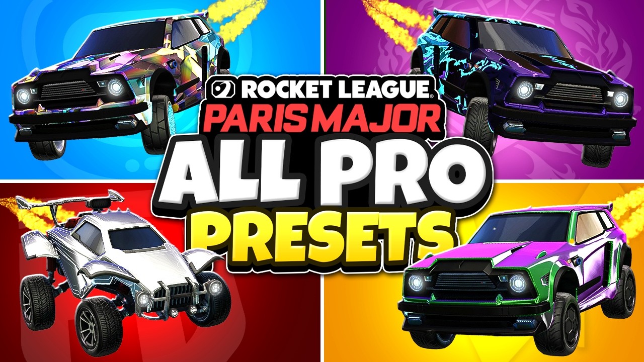 ALL PRO PRESETS from RLCS PARIS MAJOR! (50+ Car Designs)